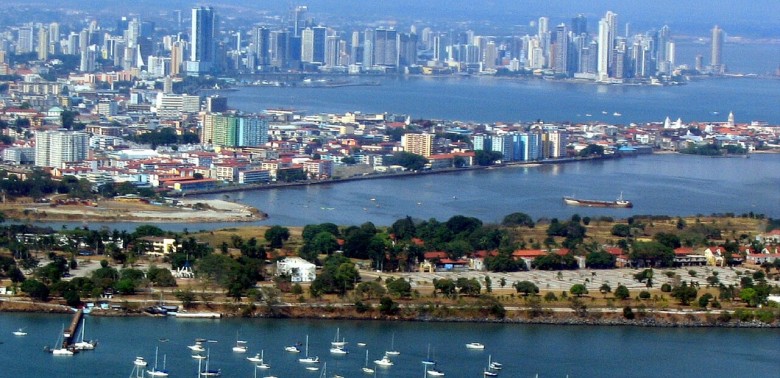city view of panama with economic conditions improving